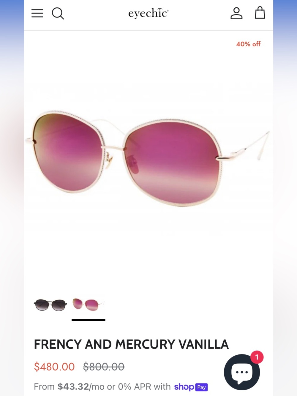 Pink Gradient Round designer Sunglasses Coco